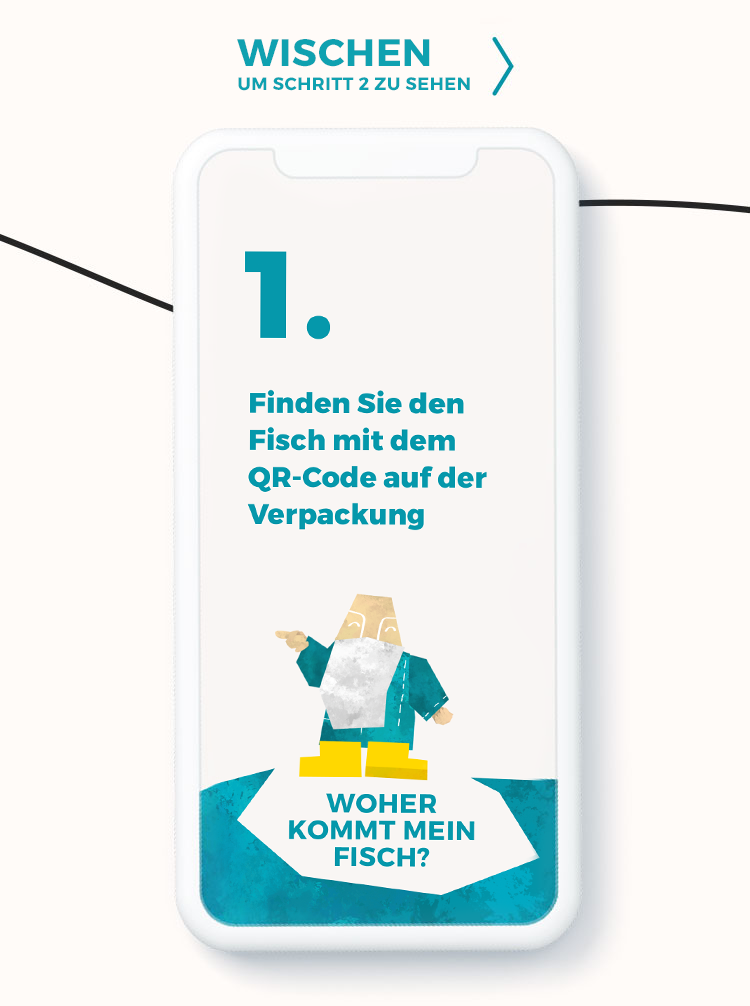 Find a fish with QR Code in your store